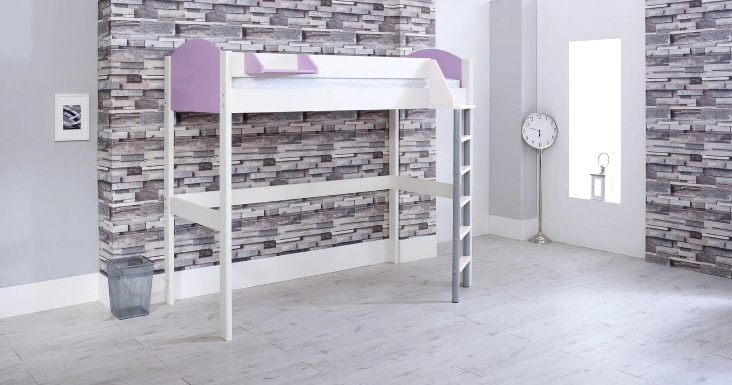 Noah High Sleeper Loft Bed with Optional Clip on Shelf